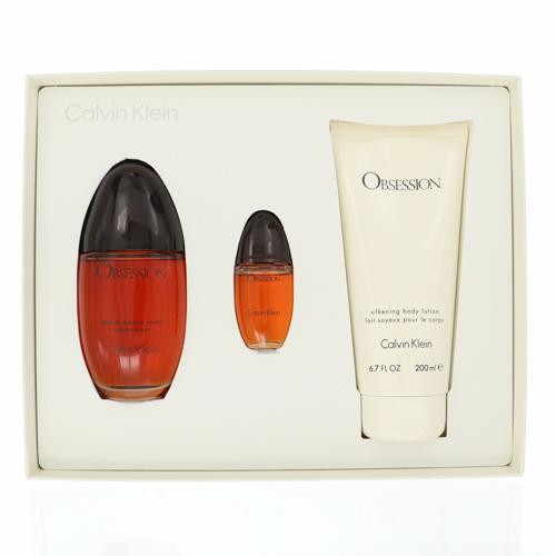 Obsession By Calvin Klein 3.3 Oz Eau De Parfum Spray For Women - Gift Set (3616304966743)