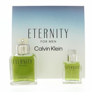 Eternity By Calvin Klein 2 Piece Set For Men: 3.3 Oz Eau De Parfum Spray, 1 Oz Eau De Parfum Spray For Men - Gift Set (3616305266071)
