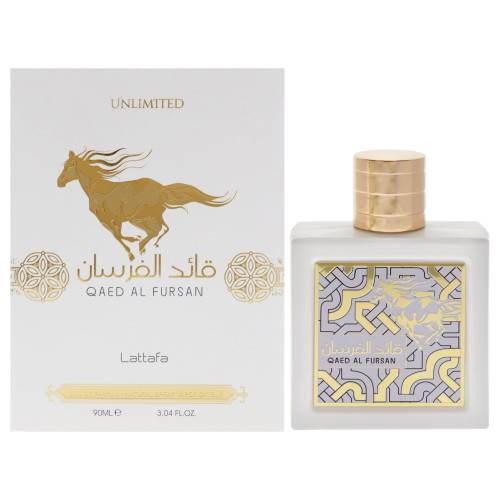 Qaed Al Fursan Unlimited By Lattafa 3.04 Oz Eau De Parfum Spray For Men - Box (6291108739020)