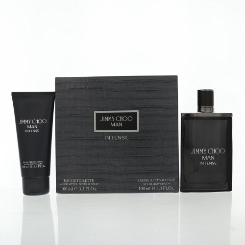 Jimmy Choo Man Intense By Jimmy Choo 2 Piece Gift Set - 3.3 Oz Eau De Toilette Spray, 3.3 Oz After Shave Balm For Men - Gift Set (3386460153164)