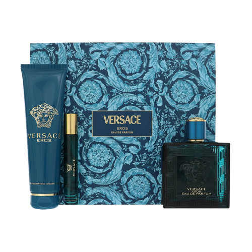 Versace Eros By Versace 3.4 Oz Eau De Parfum Spray For Men - Gift Set (8011003889334)