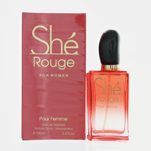 She Rouge For Women By Fragrance Couture 3.4 Oz Eau De Parfum Spray For Women - Box (8439627598959)
