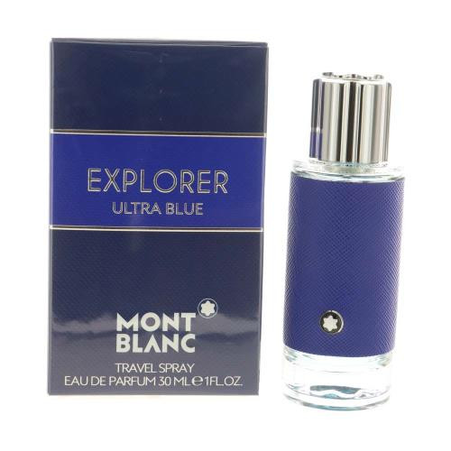 Mont Blanc Explorer Ultra Blue By Mont Blanc 1 Oz Eau De Parfum Spray For Men - Box (013121184771)