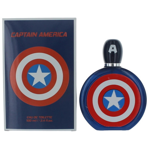 Captain America By Marvel 3.4 Oz Eau De Toilette Spray For Children - Box (8411114086224)