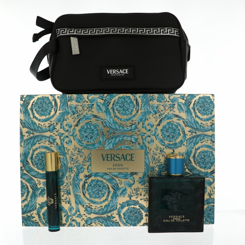 Versace Eros By Versace 3.4 Oz Eau De Toilette Spray For Men - Gift Set (8011003903078)