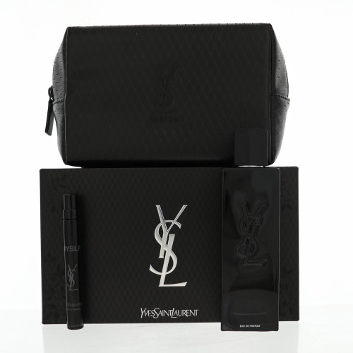 Myslf By Yves Saint Laurent 3 Piece Gift Set - 3.3 Oz Eau De Parfum Spray, 0.33 Oz Eau De Parfum Spray,  Pouch For Men - Gift Set (3614274643404)