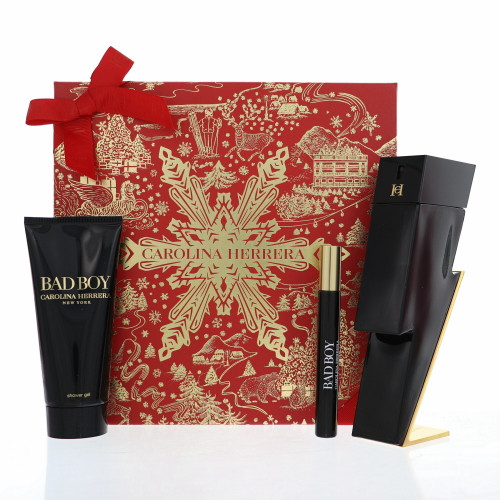Bad Boy By Carolina Herrera 3.4 Oz Eau De Toilette Spray For Men - Gift Set (8411061110119)