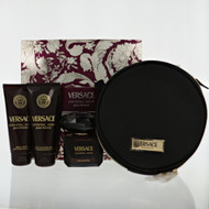 Versace Crystal Noir By Versace 3 Piece Set For Women: 3 Oz Eau De Parfum Spray, 3.4 Oz Bath & Shower Gel, 3.4 Oz Body Lotion For Women - Gift Set (8011003902866)