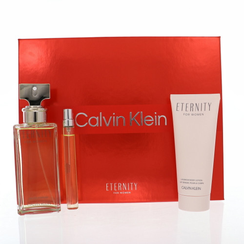 Eternity By Calvin Klein 3.3 Oz Eau De Parfum Spray For Women - Gift Set (3616306130128)