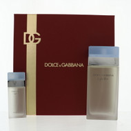 D & G Light Blue By Dolce & Gabbana 2 Piece Gift Set - 6.7 Oz Eau De Toilette Spray, 0.84 Oz Eau De Toilette Spray For Women - Gift Set (8054754400687)