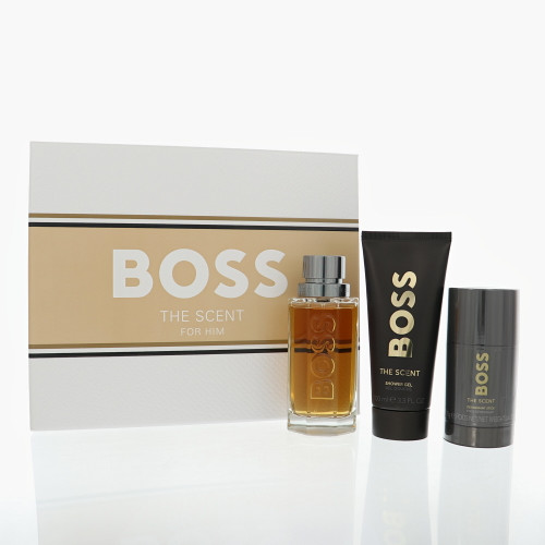Boss The Scent By Hugo Boss 3.3 Oz Eau De Toilette Spray For Men - Gift Set (3616305265210)