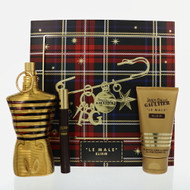 Le Male Elixir By Jean Paul Gaultier 3 Piece Set For Men: 4.2 Oz Parfum Spray, 0.34 Oz Parfum Spray, 2.5 Oz All-Over Shower Gel For Men - Gift Set (8435415113168)