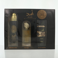 Asad By Lattafa 3.4 Oz Eau De Parfum Spray For Men - Gift Set (6290362340126)