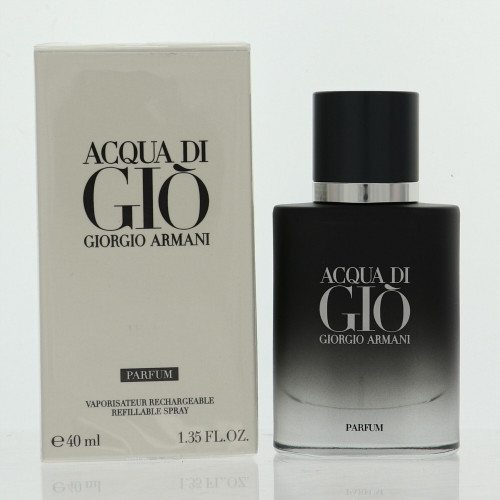 Acqua Di Gio Parfum By Giorgio Armani 1.35 Oz Parfum Spray Refillable For Men - Box (3614273906487)