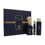 Qalb By Luniche 3 Piece Set For Unisex: 3.4 Oz Eau De Parfum Spray, 0.3 Oz Eau De Parfum, 3.4 Oz Fragrance Mist For Unisex - Gift Set (850068869480)