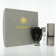 Paco Rabanne Invictus Victory Extreme By Paco Rabanne 3 Piece Set For Men: 3.4 Oz Eau De Parfum Spray, 0.34 Oz Eau De Toilette Spray, 5.1 Oz Deodorant Spray For Men - Gift Set (3349668656202)