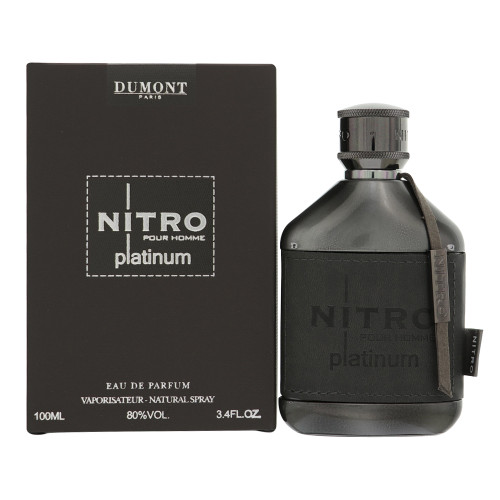 Nitro Platinum By Dumont 3.4 Oz Eau De Parfum Spray For Men - Box (3760060762870)