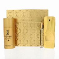 Paco Rabanne 1 Million By Paco Rabanne 3 Piece Gift Set For Men - 3.4 Oz  Eau De Toilette, 5.1 Oz  Deodorant, 10 Ml Eau De Toilette For Men - Gift Set (3349668666713)