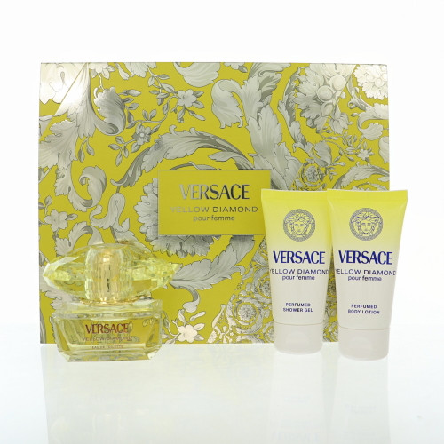 Versace Yellow Diamond By Versace 1.7 Oz Eau De Toilette Spray For Women - Gift Set (8011003902828)