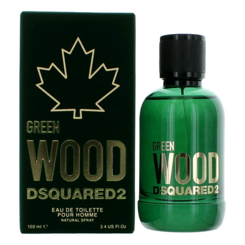Green Wood By Dsquared2 3.4 Oz Eau De Toilette Spray For Men - Box (8011003852741)