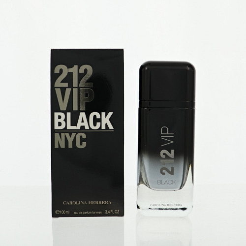 212 Vip Black By Carolina Herrera 3.4 Oz Eau De Parfum Spray For Men - Box (8411061043844)