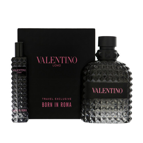 Valentino Born In Roma By Valentino 2 Piece Set For Men: 3.4 Oz Eau De Toilette Spray, 0.33 Oz Eau De Toilette Spray For Men - Gift Set (3660732673032)
