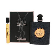 Opium Black By Yves Saint Laurent 2 Piece Set For Women: 3 Oz Eau De Parfum Spray, 0.33 Oz Eau De Parfum Spray For Women - Gift Set (3660732643202)