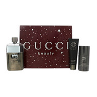 Gucci Guilty By Gucci 3 Piece Set For Men: 3 Oz Eau De Toilette Spray, 2.4 Oz Deodorant Stick, 1.6 Oz Shower Gel For Men - Gift Set (3616305278395)