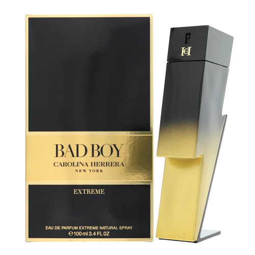 Bad Boy Extreme By Carolina Herrera 3.4 Oz Eau De Parfum Extreme Spray For Men - Box (8411061099780)