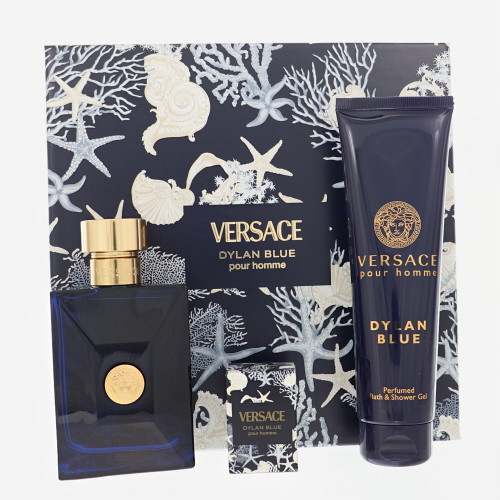 Versace Dylan Blue By Versace 3.4 Oz Eau De Toilette Spray For Men - Gift Set (8011003899999)