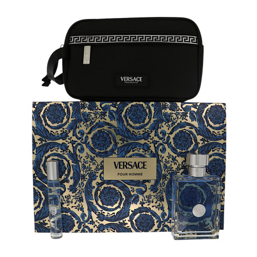 Versace Pour Homme By Versace 2 Piece Set For Men: 3.4 Oz Eau De Toilette Spray, 0.3 Oz Eau De Toilette Spray For Men - Gift Set (8011003893492)