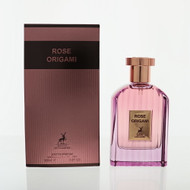 Lattafa Rose Origami By Lattafa 3.4 Oz Eau De Parfum Spray For Women - Box (6290362340928)