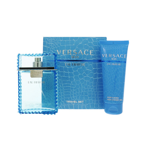 Versace Man Eau Fraiche By Versace 2 Piece Set For Men: 3.4 Oz Eau De Toilette Spray, 3.4 Oz Bath & Shower Gel For Men - Gift Set (8011003800650)