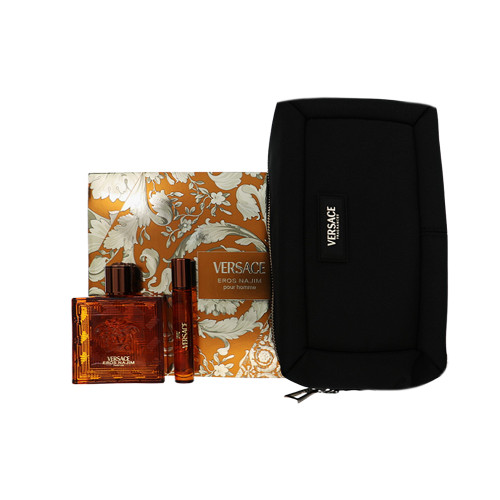 Versace Eros Najim By Versace 2 Piece Set For Men: 3.4 Oz Parfum Spray, 0.3 Oz Parfum Spray For Men - Gift Set (8011003903191)