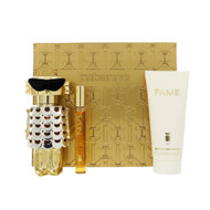 Paco Rabanne Fame By Paco Rabanne 3 Piece Set For Women: 2.7 Oz Eau De Parfum Spray, 0.34 Oz Eau De Parfum Spray, 3.4 Oz Body Lotion For Women - Gift Set (3349668656226)