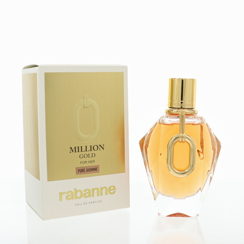 Million Gold Pure Jasmine By Paco Rabanne 3 Oz Eau De Parfum Spray For Women - Box (3349668657346)