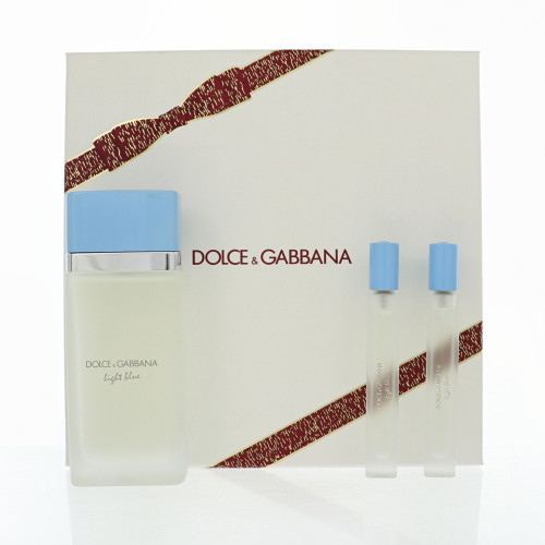 D&G Light Blue By Dolce & Gabbana 3.3 Oz Eau De Toilette Spray For Women - Gift Set (8056669922247)
