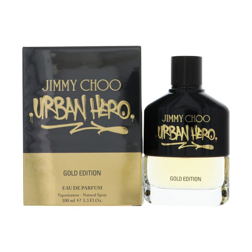 Jimmy Choo Urban Hero Gold By Jimmy Choo 3.3 Oz Eau De Parfum Spray For Men - Box (3386460127066)