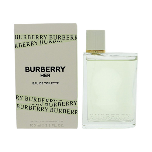 Burberry Her By Burberry 3.3 Oz Eau De Toilette Spray For Women - Box (3616301975755)