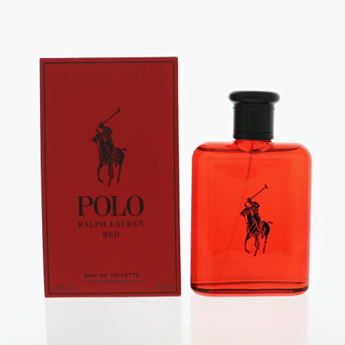 Polo Red By Ralph Lauren 4.2 Oz Eau De Toilette Spray For Men - Box (0604373878534)