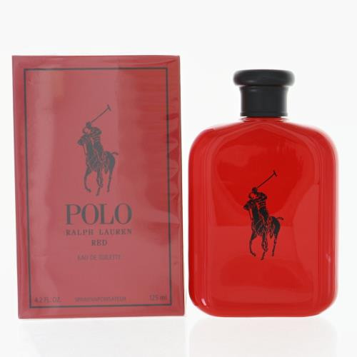 Polo Red By Ralph Lauren 4.2 Oz Eau De Toilette Spray For Men - Box (0604373878534)