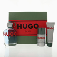 Hugo By Hugo Boss 3 Piece Set For Men: 4.2 Oz Eau De Toilette Spray, 2.4 Oz Deodorant Stick, 1.6 Oz All-Over Shower Gel For Men - Gift Set (3616306699366)