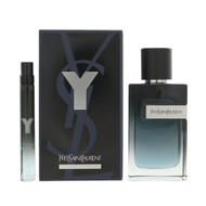 Y By Yves Saint Laurent 2 Piece Set For Men: 3.3 Oz Eau De Parfum Spray, 0.33 Oz Eau De Parfum Spray For Men - Gift Set (3660732643240)