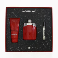 Mont Blanc Legend Red By Montblanc 3 Piece Set For Men: 3.3 Oz Eau De Parfum Spray, 0.25 Oz Eau De Parfum Spray, 3.3 Oz All-Over Shower Gel For Men - Gift Set (3386460139090)
