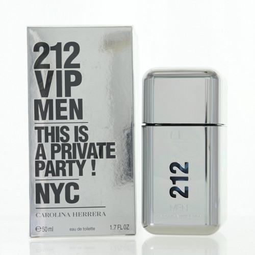 212 Vip By Carolina Herrera 1.7 Oz Eau De Toilette Spray For Men - Box (8411061869253)