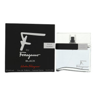 F By Ferragamo Pour Homme Black By Salvatore Ferragamo 3.4 Oz Eau De Toilette Spray For Men - Box (701019696504)