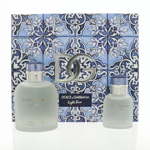 D & G Light Blue By Dolce & Gabbana 4.2 Oz Eau De Toilette Spray For Men - Gift Set (8057971187478)