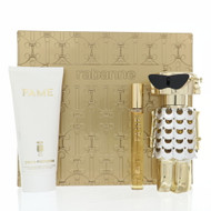 Paco Rabanne Fame By Paco Rabanne 3 Piece Gift Set - 2.7 Oz Eau De Parfum Spray, 0.34 Oz Eau De Parfum Spray, 3.4 Oz Body Lotion For Women - Gift Set (3349668635047)