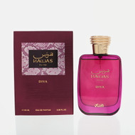 Hawas Diva By Rasasi 3.38 Oz Eau De Parfum Spray For Women - Box (614514331088)