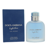 D & G Light Blue Eau Intense By Dolce & Gabbana 3.3 Oz Eau De Parfum Spray For Men - Box (8057971181391)